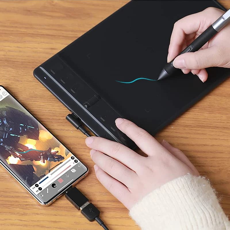 Inspiroy 2 H641P Small Size 6.3*3.9 Inch Drawing Graphic Tablet Battery-free Digital Art Design Sketch Tablette Graphique