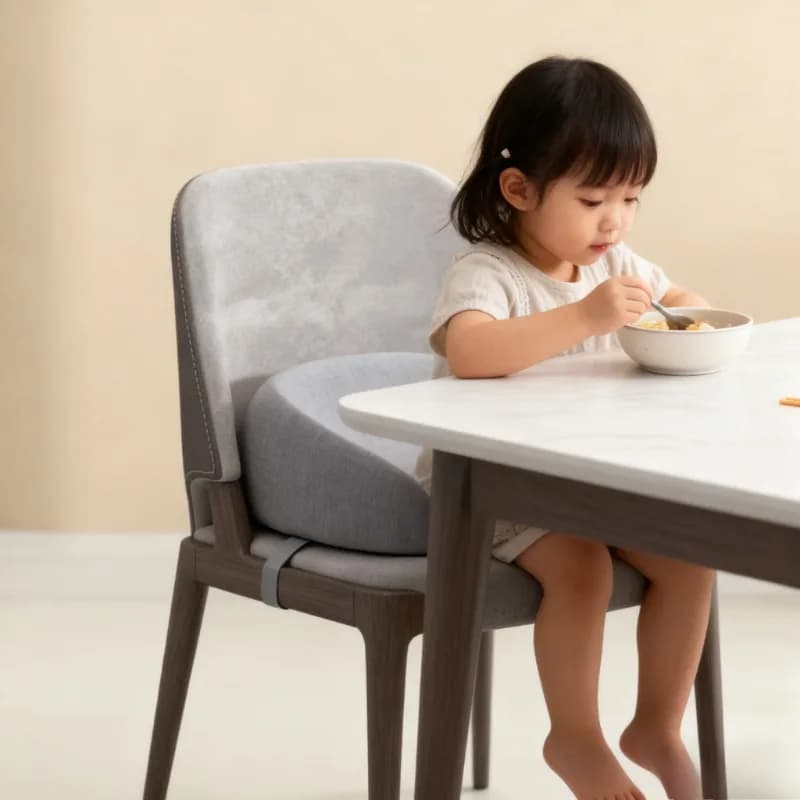 Washable and soft seat cushion in height for 0-2T Children's universal non-slip chair cushion adjustable in height