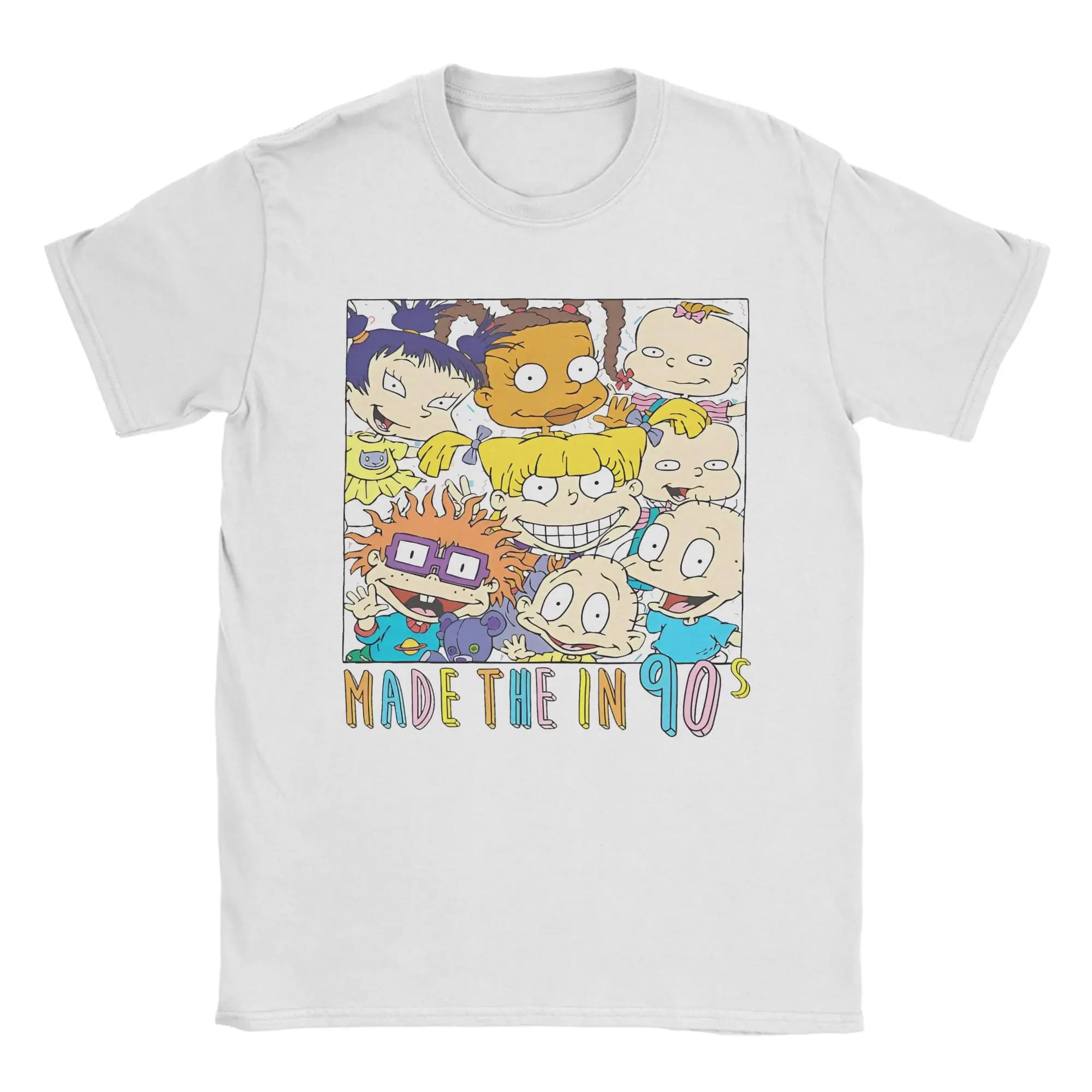Men Women R-Rugrat Group Made In The Nineties T Shirt Cotton Clothing Humor Short Sleeve Round Collar Tees 4XL 5XL 6XL T-Shirt