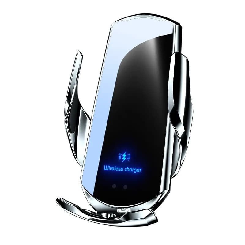 Caricatore Wireless per Auto Q3 con Sensore Intelligente, Ricarica Rapida 15W, Supporto Auto-Clamping per iPhone e Tutti i Dispositivi Android Compatibili Qi