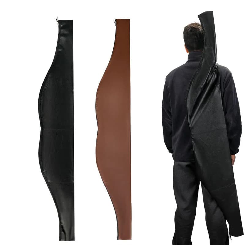 Custodia per arco per tiro con l'arco Borsa tradizionale per arco lungo Custodia per archi ricurvi Custodia in pelle Arco Freccia Tiro Accessori per la caccia