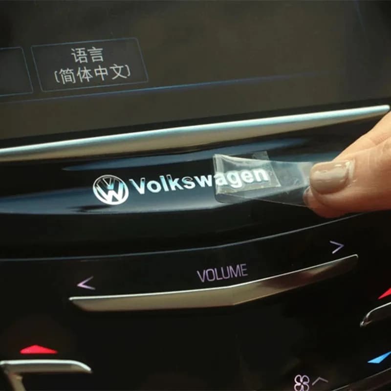 Auto In Metallo Emblema Tergicristallo Adesivi Riflettenti Decor Decalcomanie Per Volkswagen GOLF 5 Tiguan Polo Golf 6 Golf 7 Jetta Accessori