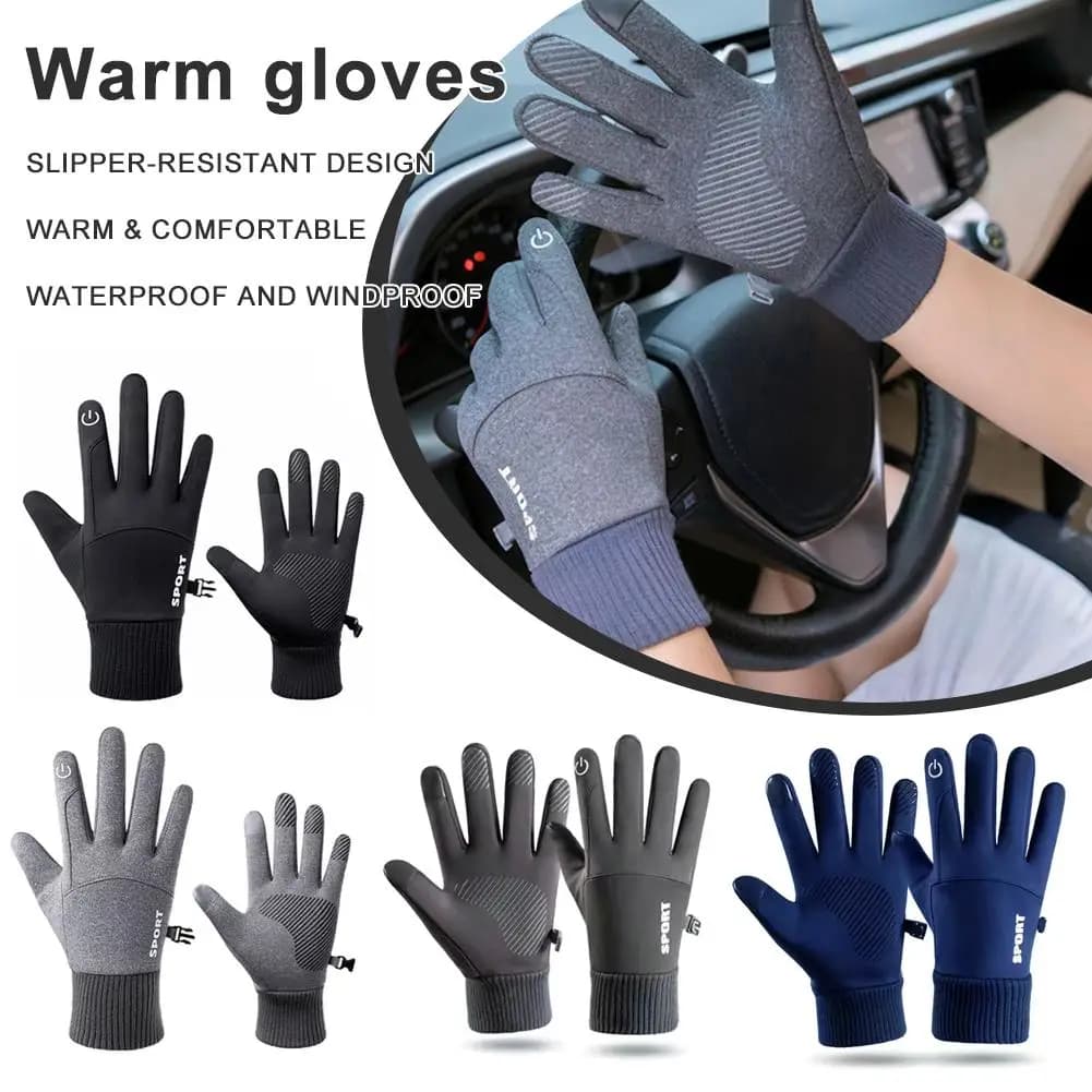 Cycling Gloves Outdoor Winter Sports Running Gloves Hot Touch Screen Gym Fitness Gym Full-Slip Gloves for Women