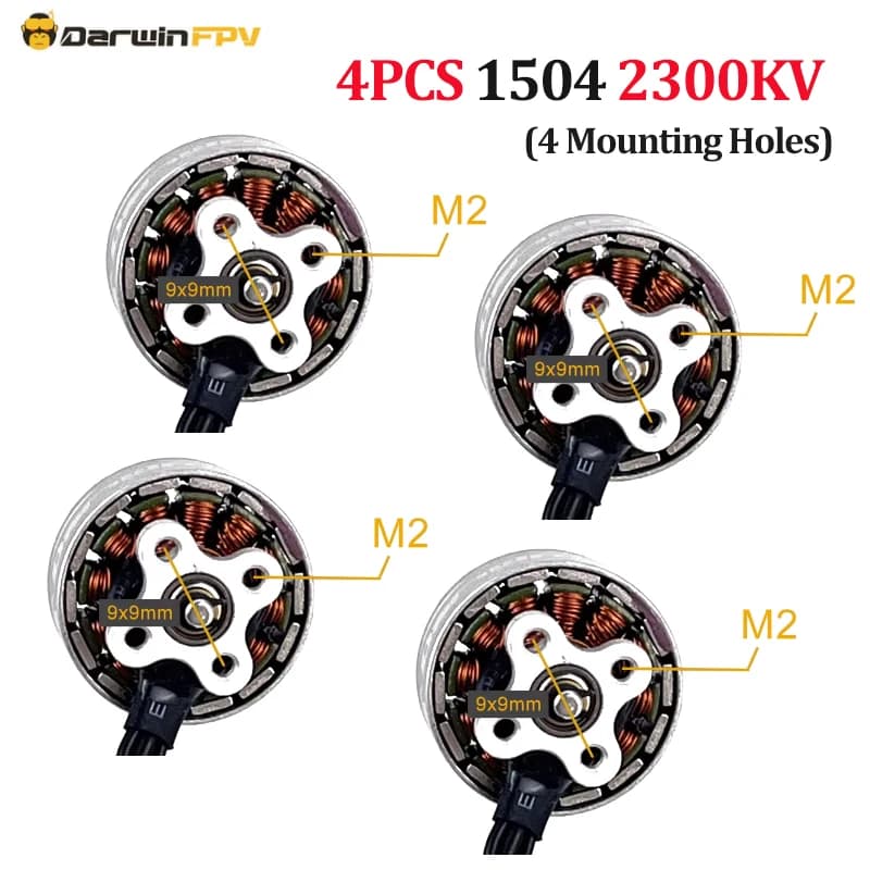 DarwinFPV 1504 2300KV 3600KV 3800KV Blushless Motor RC Drone FPV Racing Multirotor Parts Accessories