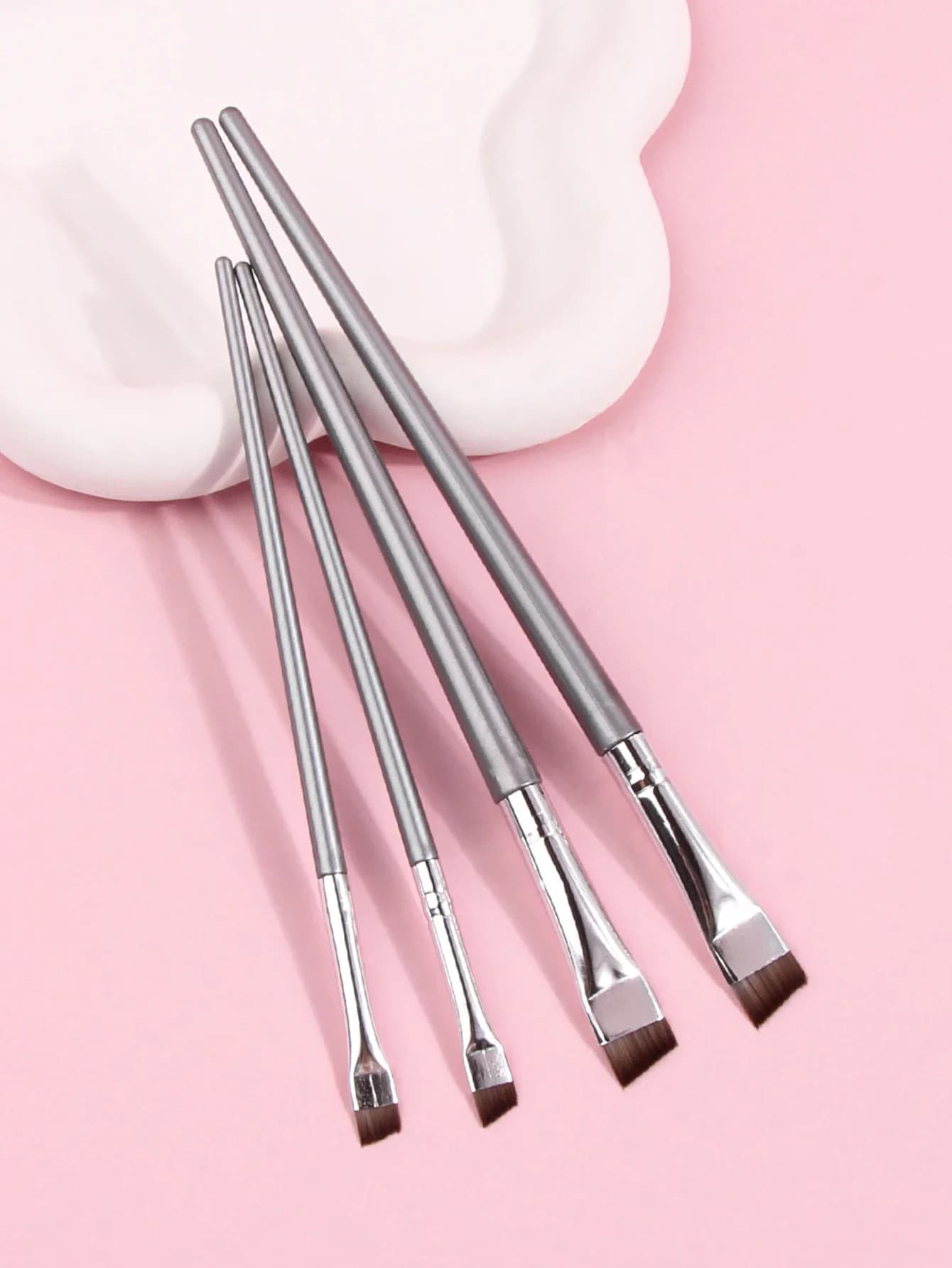 4PCS Liquid Eyeliner Brush Ultra Thin Fine Oblique Angle Flat Head Eyebrow Brush concealer brush makeup brush concealer brush