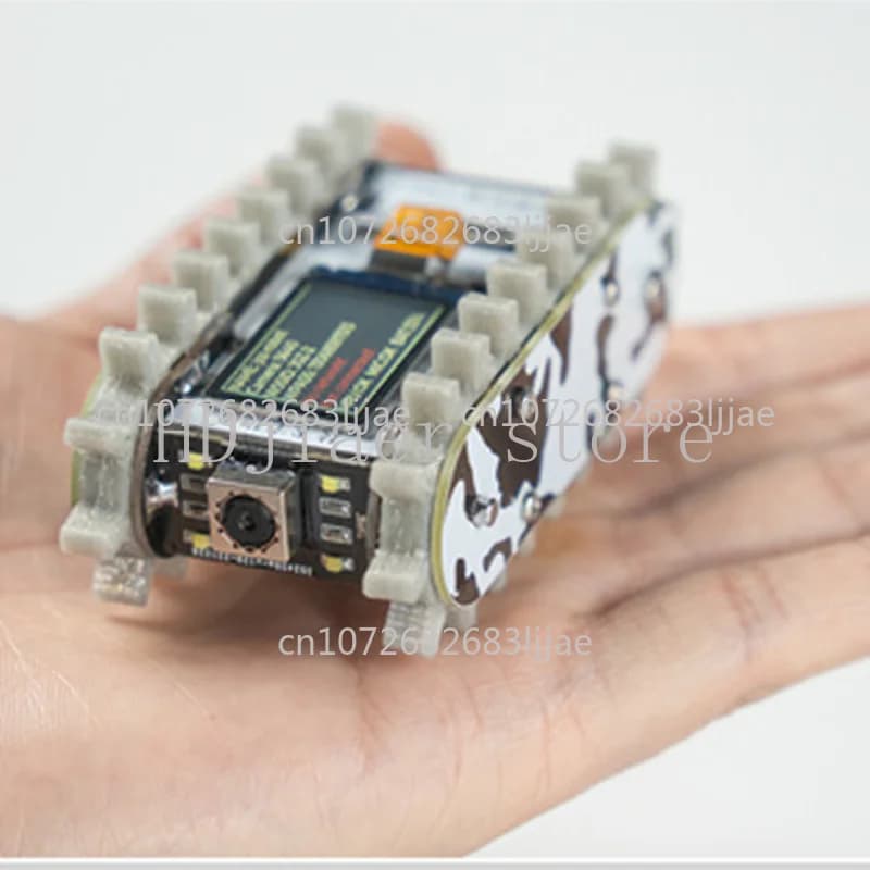 Modello di carro armato telecomandato ESP32 – Telaio interamente in metallo per trattore/cingolato/auto bilanciata/camion, auto robot WiFi RC Scout