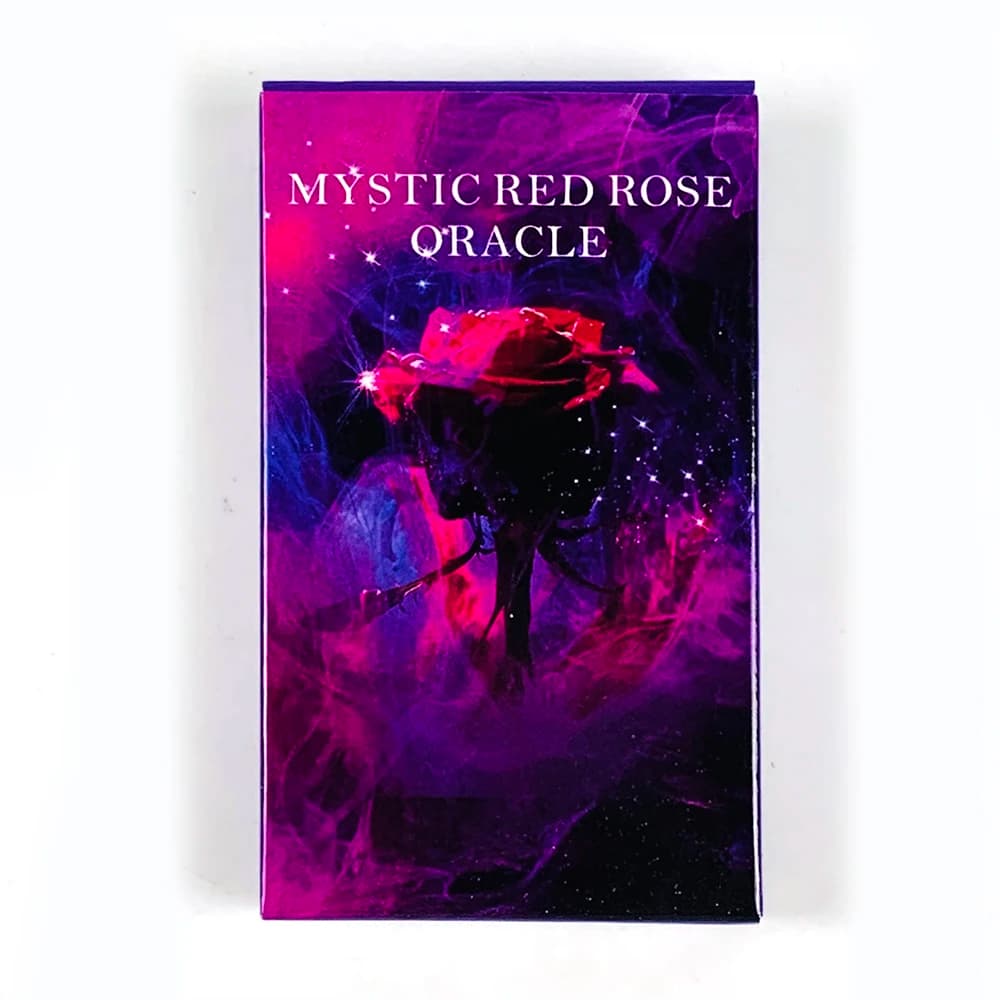 Hot-selling Mystic Red Rose Oracle Cards A 53 Oracle English Visions Divination Edition Deck Borad Playing Games