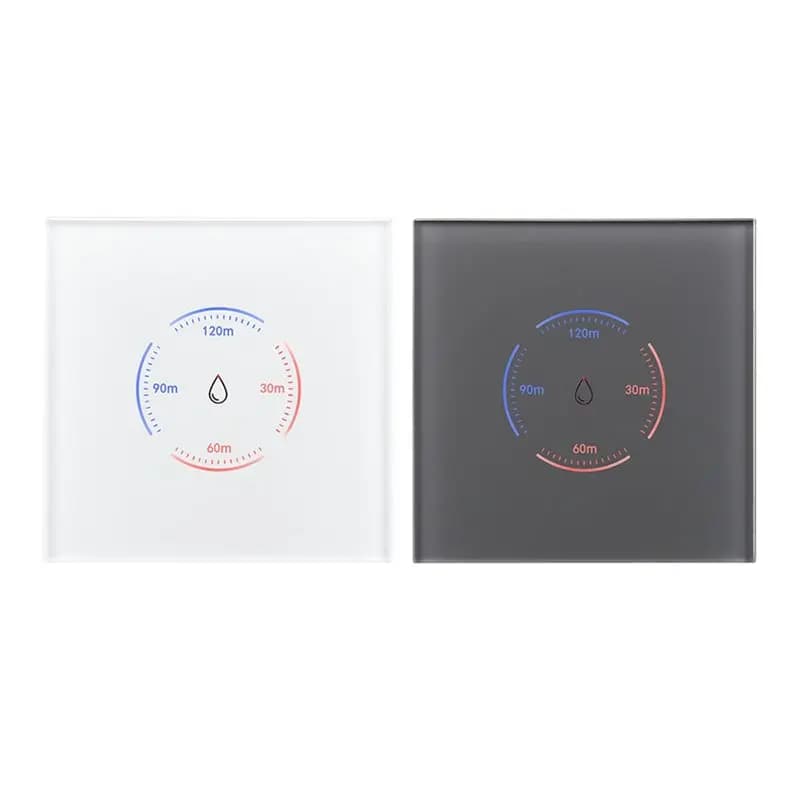 AAAF EU Standard 40A Tuya Wifi Smart EU Boiler Switch 2Pc Smart Water Heater Touch Control With Countdown Function EU Plug