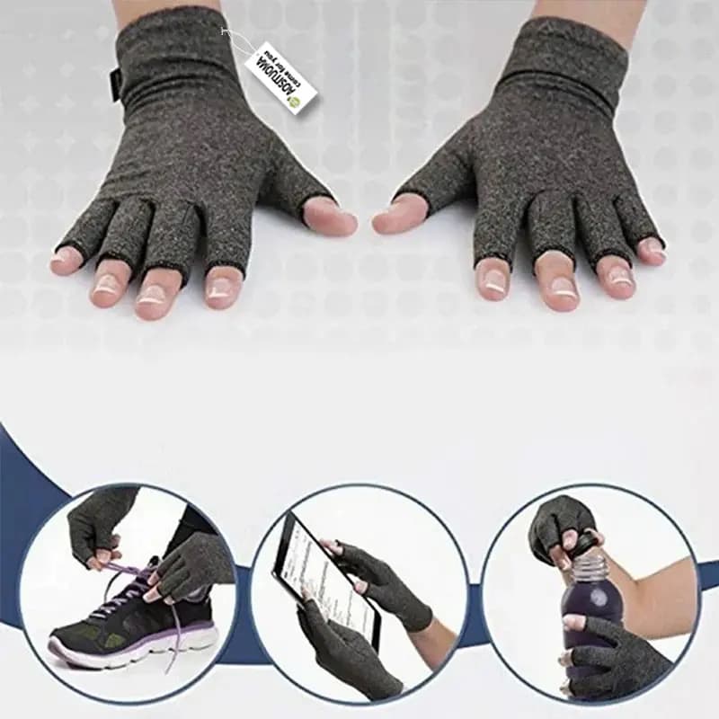Off-the-shelf Cross Border Fitness Sports Gloves half gray hemp glue for rehabilitation sports gloves anti-slip pressure