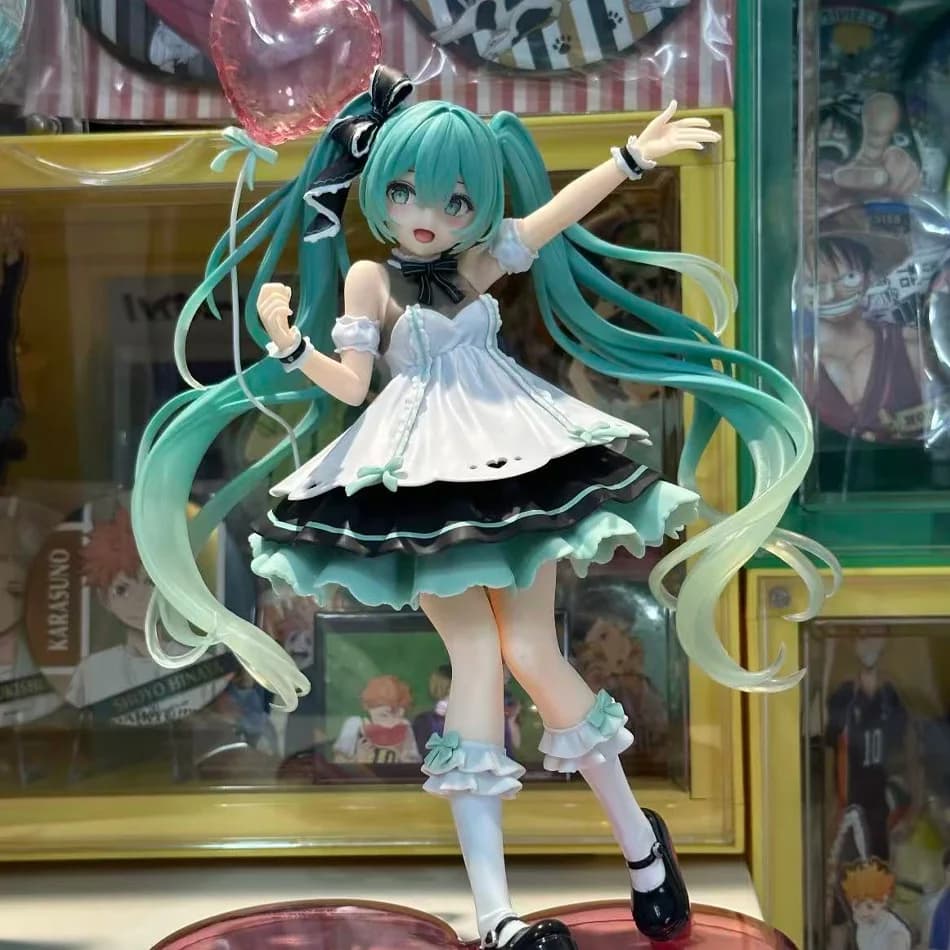 Hatsune Miku 2025 Versione Festa di Compleanno Statuetta AMP+ 21cm in PVC, Modellino Anime da Collezione, Regalo, Nuovo in Stock