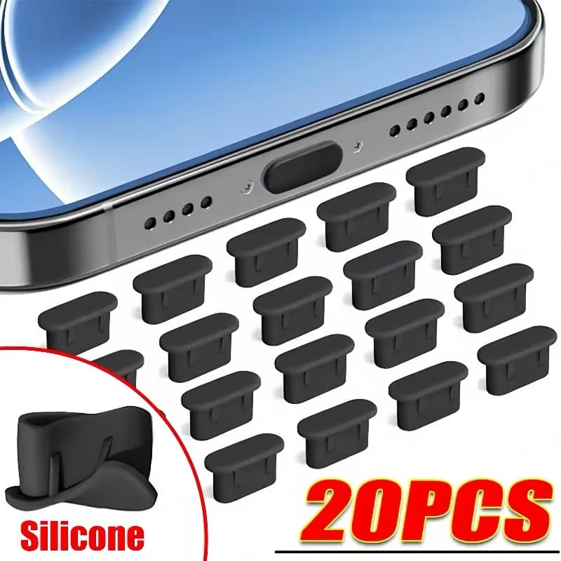 Silicone Type C Dust Cap for Smartphone Tablet USB charging port C Protection Phone accessories USB C Plugs