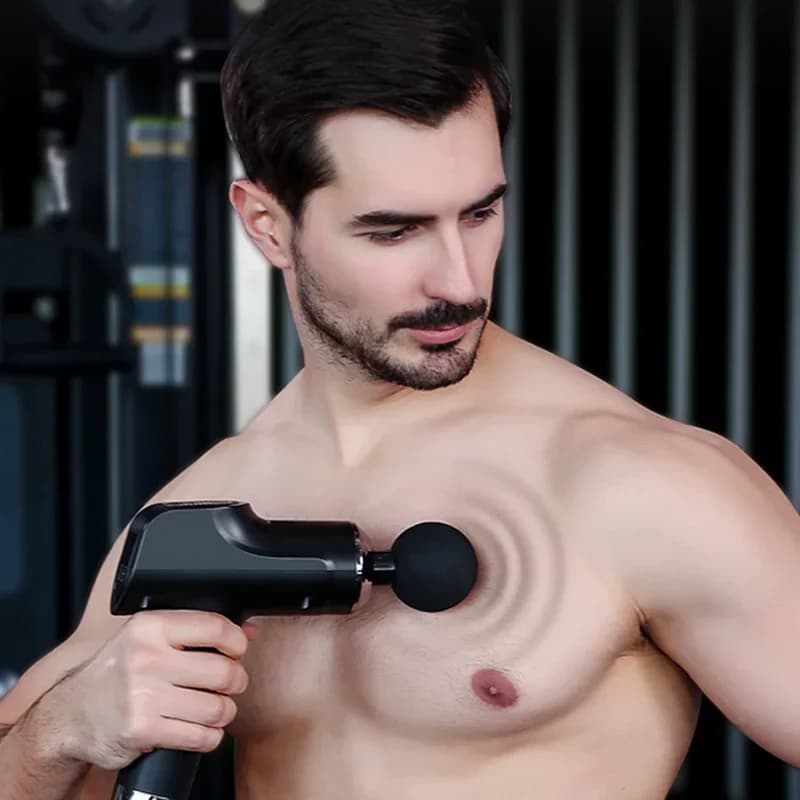 LC-003 Mini Pistola Massaggiante Vibrante Portatile, Massaggiatore Elettrico per Rilassamento Muscolare, Vibratore Fitness - Attrezzatura per Massaggio Fasciale