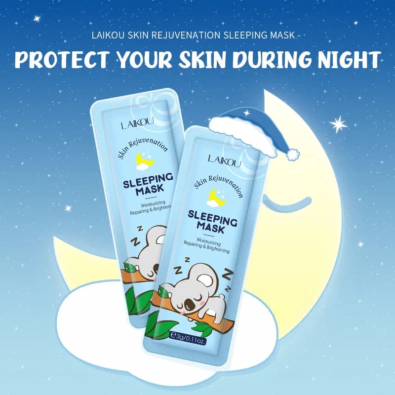 LAIKOU 15pcs Collagen Moisturizing Sleeping Facial Mask Nourishing Hydrating Face Masks Skin Care Skin Barrier Face Mask