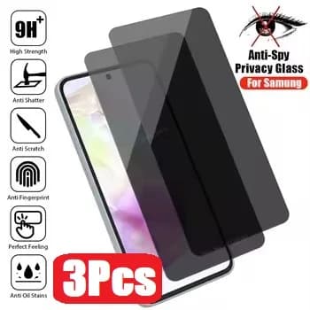 3 pezzi protezione dello schermo privacy per Samsung M13 M23 M33 M53 M14 M34 M54 M55 M36 M56 M16 M55S M05 M35 M15 5G vetro anti-spia