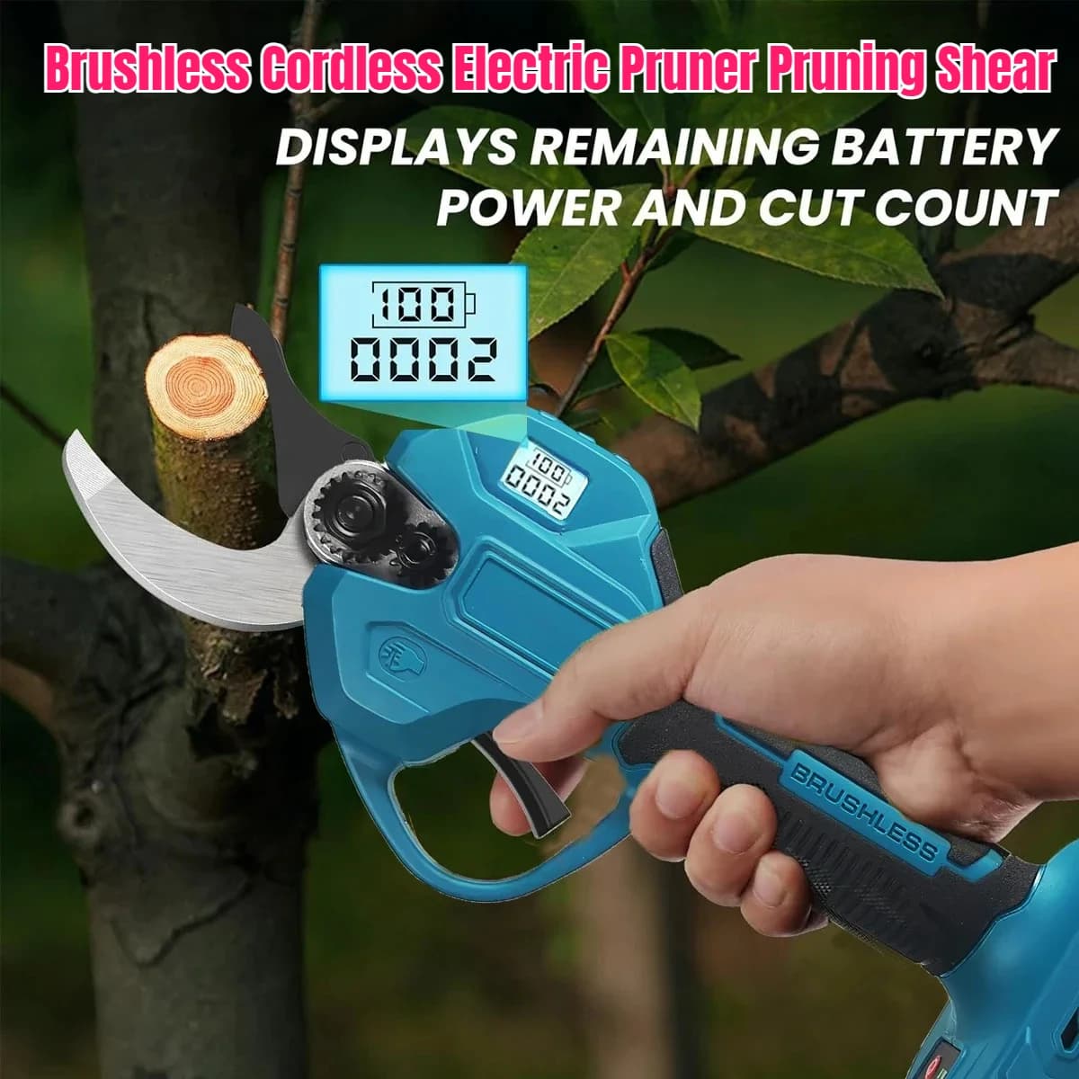Potatore elettrico senza fili senza spazzole da 30 mm Cesoie da potatura Efficiente taglierina per potatura di alberi da frutto bonsai per Makita