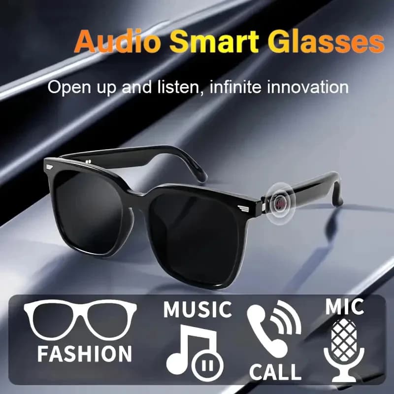 Xiaomi Multi-functional wireless smart glasses Call Video Music player Headphones Driving glasses Sports sunglasses for men Woman