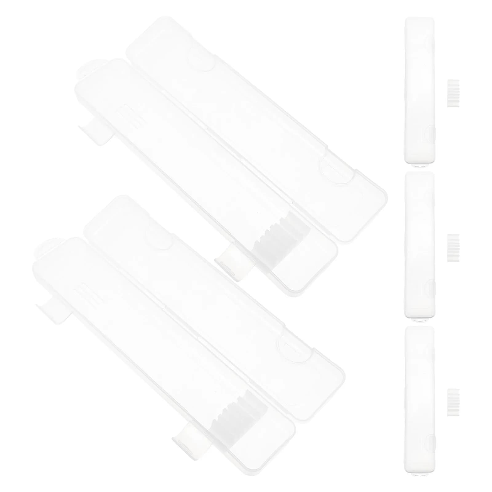 Set di 5 Porta Utensili da Viaggio Trasparenti Portatili con Chiusura Sicura, Organizzatore per Cucchiai, Forchette e Bacchette da Campeggio