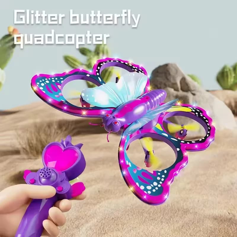 RC Quadcopter Glitter Farfalla Telecomando Drone Quadcopter Bambini Aereo Giocattolo Modello di volo Aereo Giocattolo Regalo Kid Ragazza Adulto