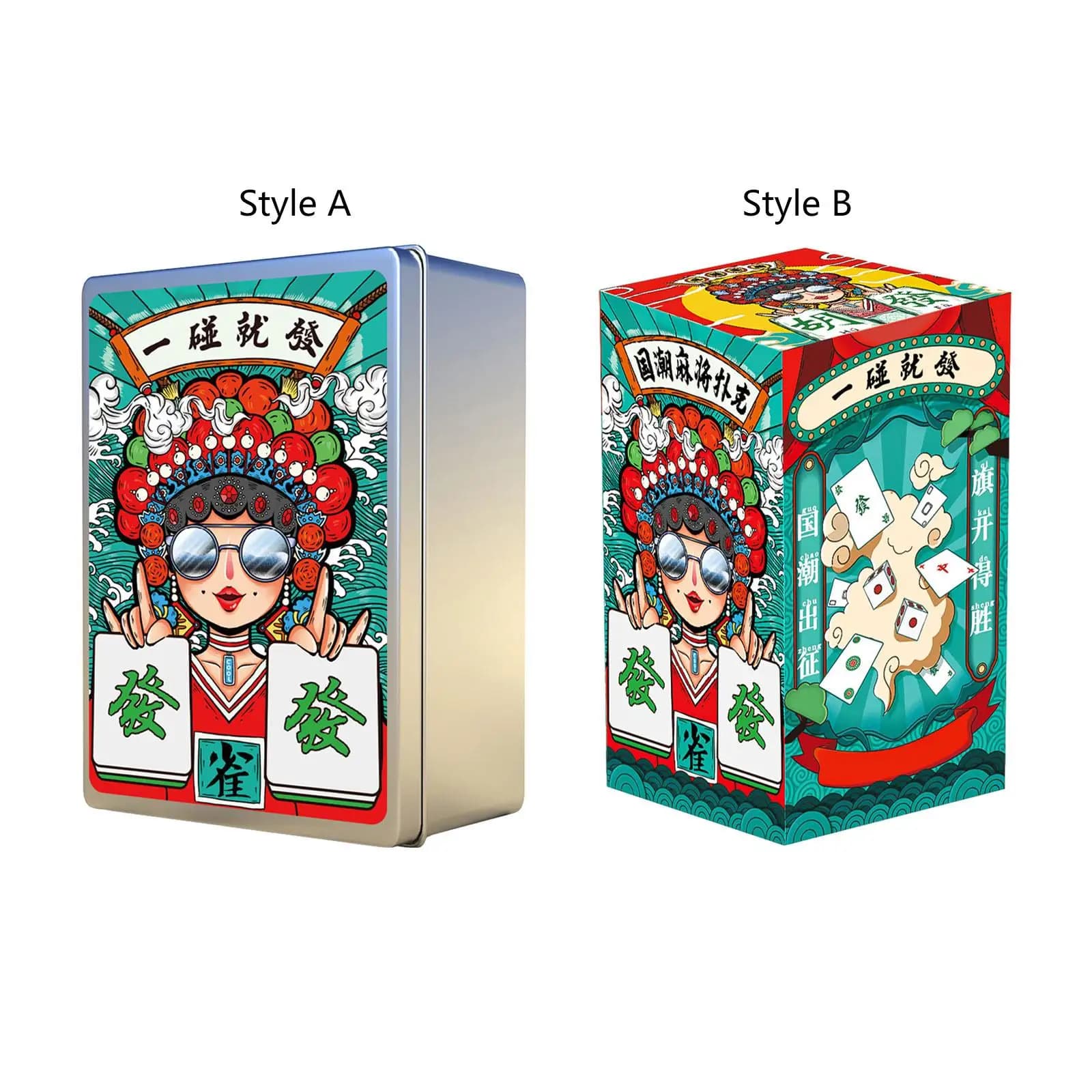 Carte da gioco mAh Jongg Mahjong Tile Forniture per giochi per feste Riunione di famiglia Gioco da tavolo impermeabile da 144 piastrelle