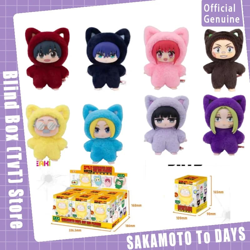 Scatola cieca originale Sakamoto To Days Cat Paradise Party Series Collezione di bambole carine Ornamento da tavolo Regalo a sorpresa di tendenza alla moda