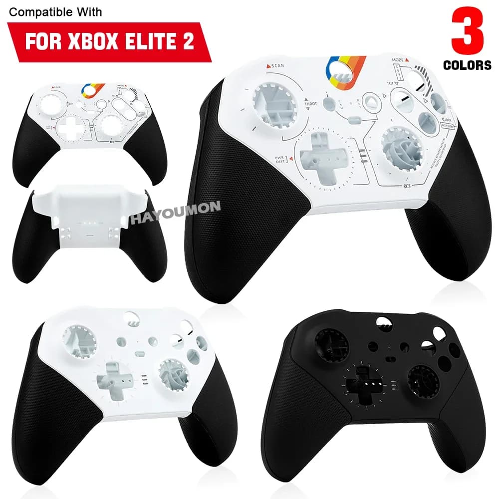 White Black Front Back Cover Faceplate Shell Cover For Xbox Elite Series 2 Controller Housing Shell Accessories