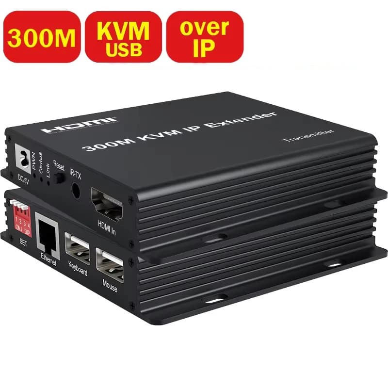 HDMI KVM Extender RJ45 1080P 300M over IP HDMI to Ethernet Lan Network cable Muitl extender Over Cat5e/6 Point to Point For PS3