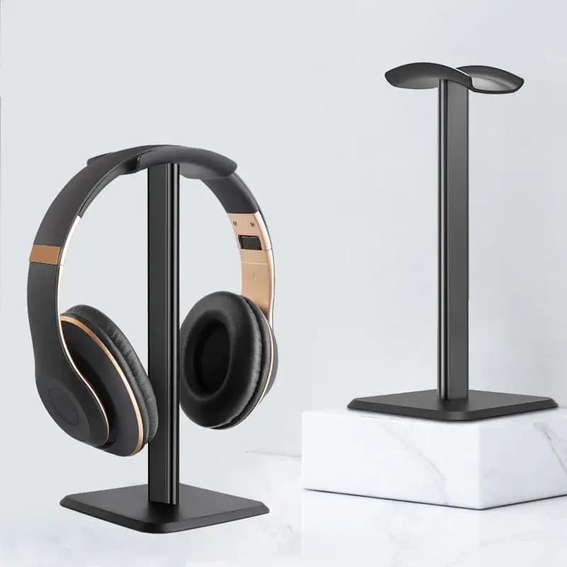 Aluminium Alloy Earphone Bracket Headphone Stand Holder Rack Space Saving Headset Stand Rack Desktop Organizer Display
