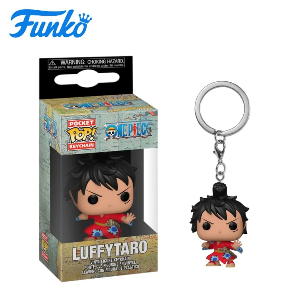 Portachiavi Funko Pop: One Piece - Wano Country Luffy - Regalo di Capodanno - Ottimo regalo per amici e familiari per Natale, Capodanno e compleanni, Decorazione a tema pop culture, Regalo di compleanno, Oggetto da collezione a tema fumetti, Merchandise ufficialmente licenziato, Oggetto da collezione premium, Oggetto commemorativo a tema fumetti, Regalo per geek, Oggetto da collezione