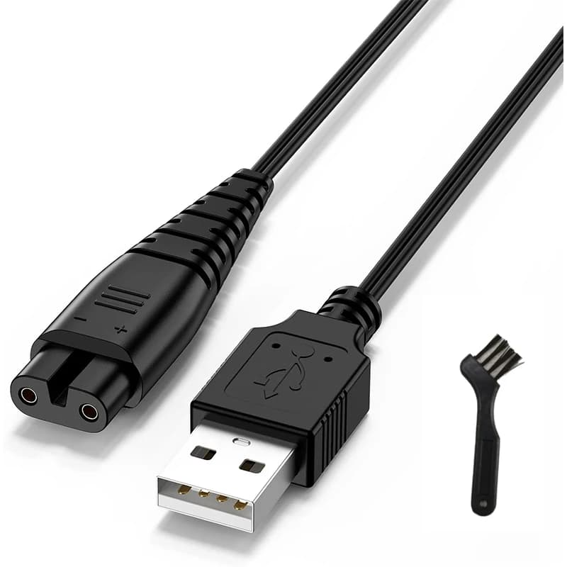 1 set di caricabatterie USB da 5 V per tagliacapelli senza fili Hatteker RFC-588 RFC-598 RFC-690 RFC-692 RFC-696 RSCX-7568 ecc.