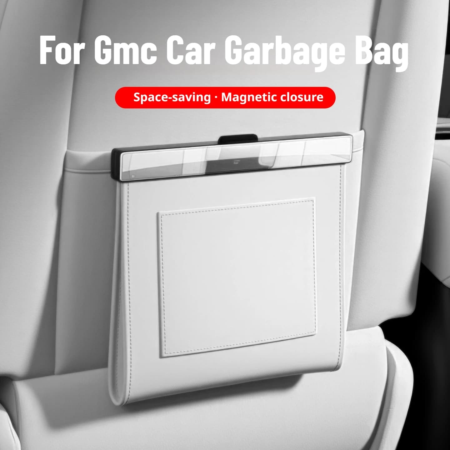 For Gmc Hanging Car Trash Can Waterproof Space Saving Car Interior Organizer Magnetic Car Garbage Bag Car Interior Accessories