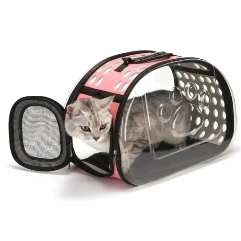 Breathable Pet Shoulder Crossbody Bag Foldable Portable Cat Backpack Large Capacity Collapsible Pet Carrier Outdoor Travel