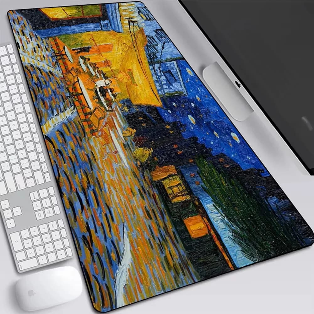 Van Gogh Painting Large Gaming Mouse Pad Computer Laptop Mousepad Keyboard Pad Desk Mat PC Gamer Mouse Mat XXL Office Mausepad
