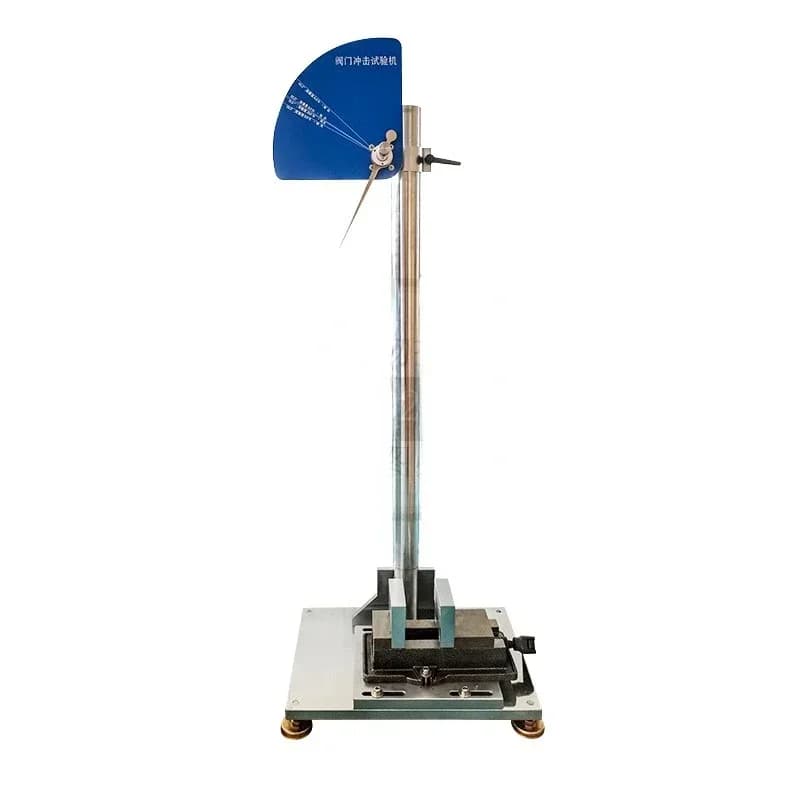 Macchina per prove di impatto delle valvole Componenti delle valvole in metallo Tester per pendolo delle valvole per prove di impatto dell'aria