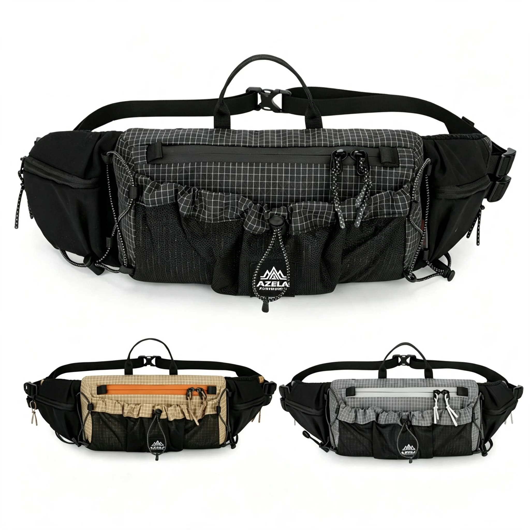 Outdoor Camping Waist Pack with Internal Hydration Sleeve Sports Crossbody Bags For Hiking Mountaineering Travel Cycling