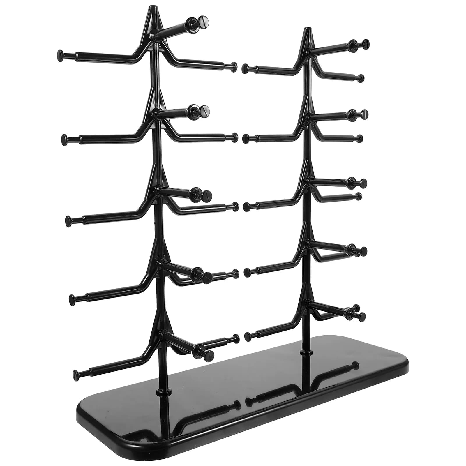 Espositore per Occhiali con Base Stabile, Porta Occhiali da Sole, Organizzatore per Occhiali da Vista e Maschere da Sci, Trasparente, Moderno, per Scrivania