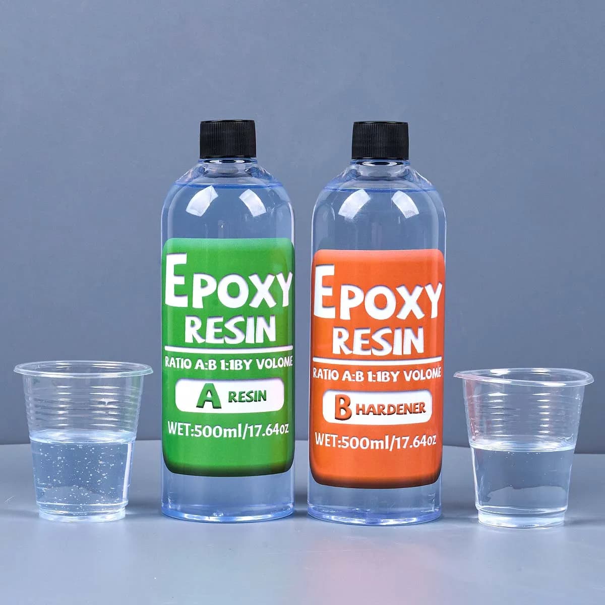 Rapporto 1:1 Kit in resina epossidica Anti-ingiallimento Resina epossidica cristallina appena formulata per stampi per colata Strumento artistico in resina per gioielli fai da te
