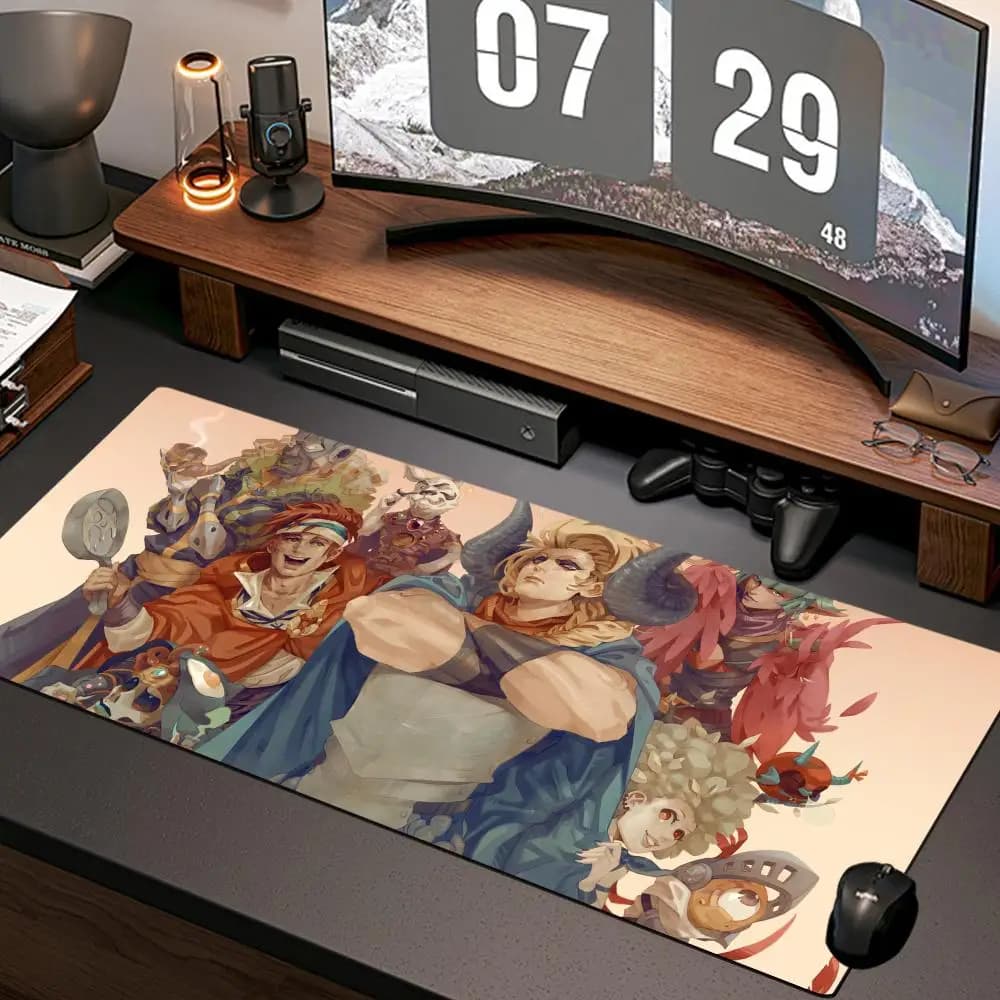 Tappetino per mouse Pyre Supergiant, nuovo tappetino per computer da casa XXL, tappetini da scrivania in gomma naturale, antiscivolo, accessori da gioco per ufficio.