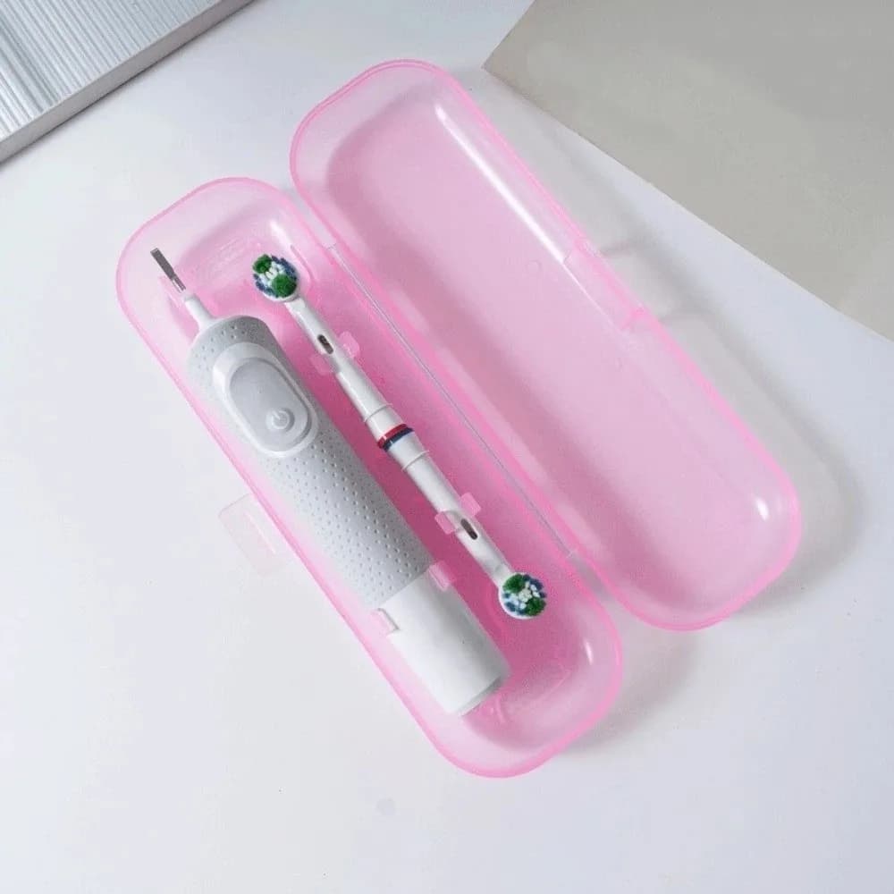 Portable Plastic Electric Toothbrush Case Lightweight Moisture-proof Toothbrush Storage Box Dust-proof Toothbrush Holder Travel