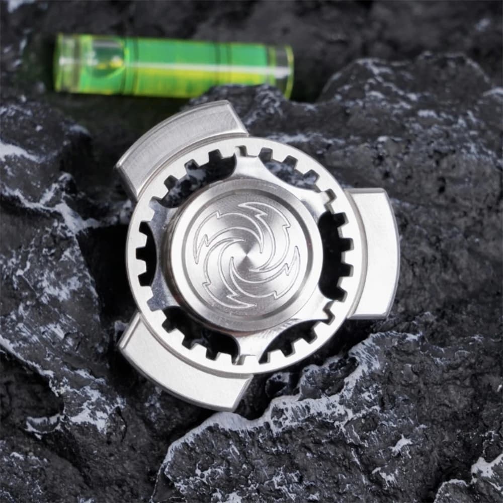 Vortex Gear Acciaio inossidabile EDC Fidget Spinner Giocattoli antistress ADHD Sollievo dall'ansia Messa a fuoco sensoriale Giocattoli agitati