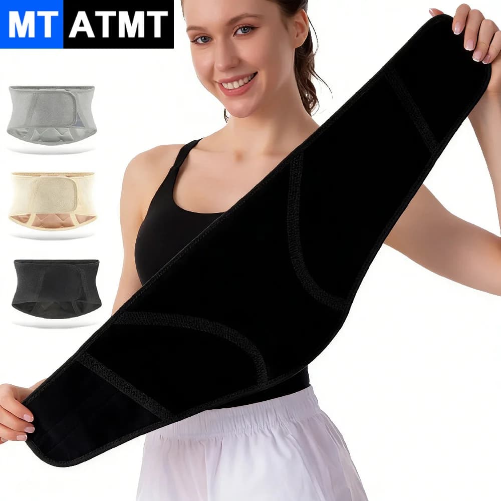 Thermal Knitted Fleece Back Support Belt Unisex Lower Back Brace Winter Warm Waist Wrap for Cycling Ski Running Outdoor Sports