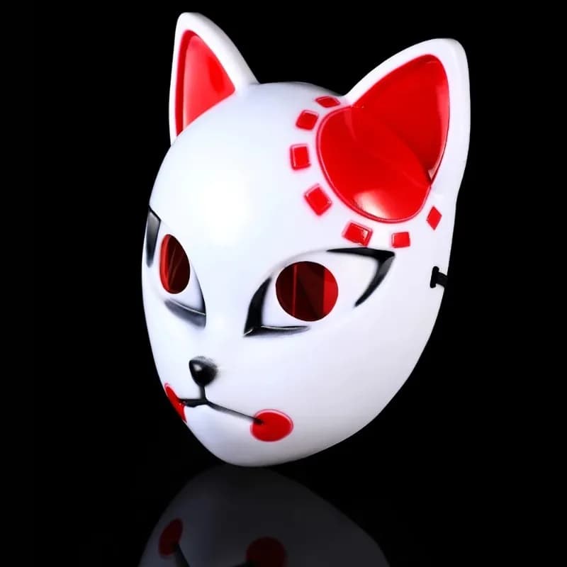 Mask Cosplay anime Japanese Demone Cool Demone Fox Sabito Mask, for Tanjiro Makomo Halloween costume, mascara Para Halloween
