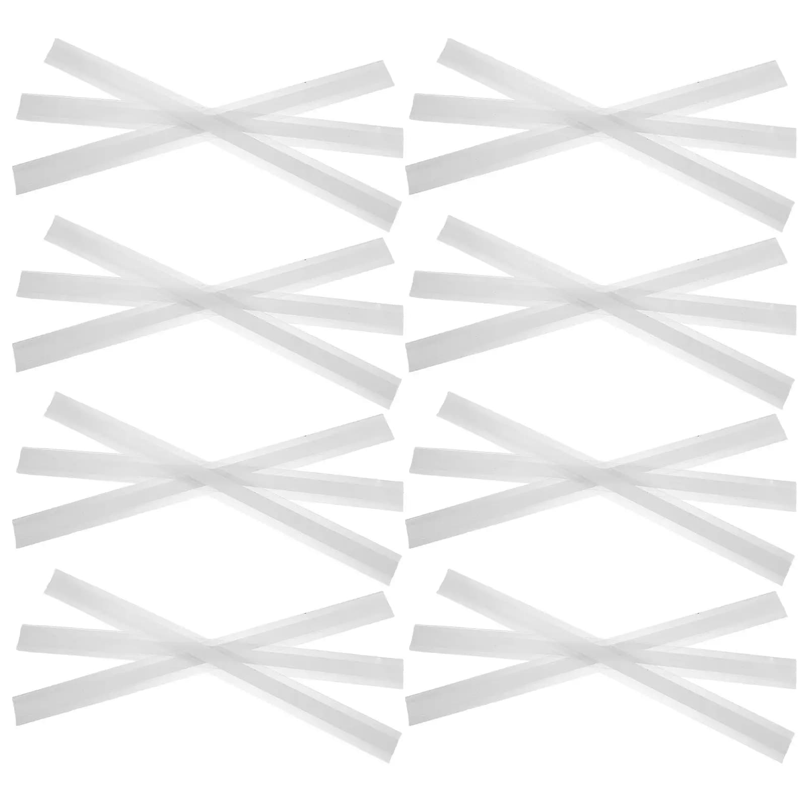 30Pcs Self Adhesive Clear Shelf Label Holder 21x2 Inch Flexible PVC Shelf Price Tag Strip for Store Retail Shelves Bookshelf