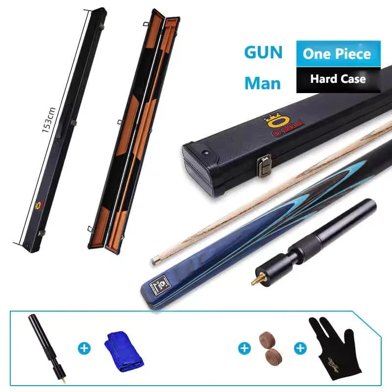 Stecca da biliardo OMIN Gum Man con set di custodie, albero in legno di frassino, 9,5 mm, dimensione punta da 10 mm, nuovo arrivo, 2025