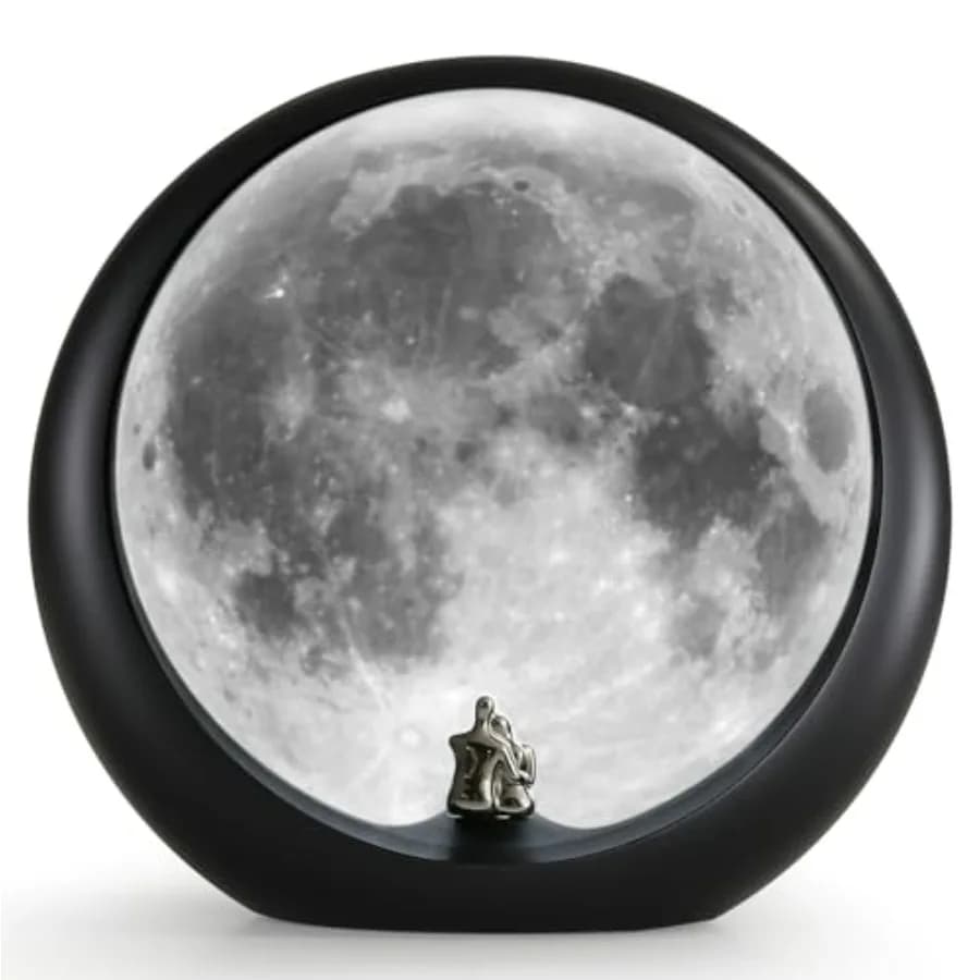 Lampada Luna Super Dimmerabile, Luce Notturna, Regalo Unico per Lui/Lei - Amanti della Luna che si Guardano sotto la Super Luna