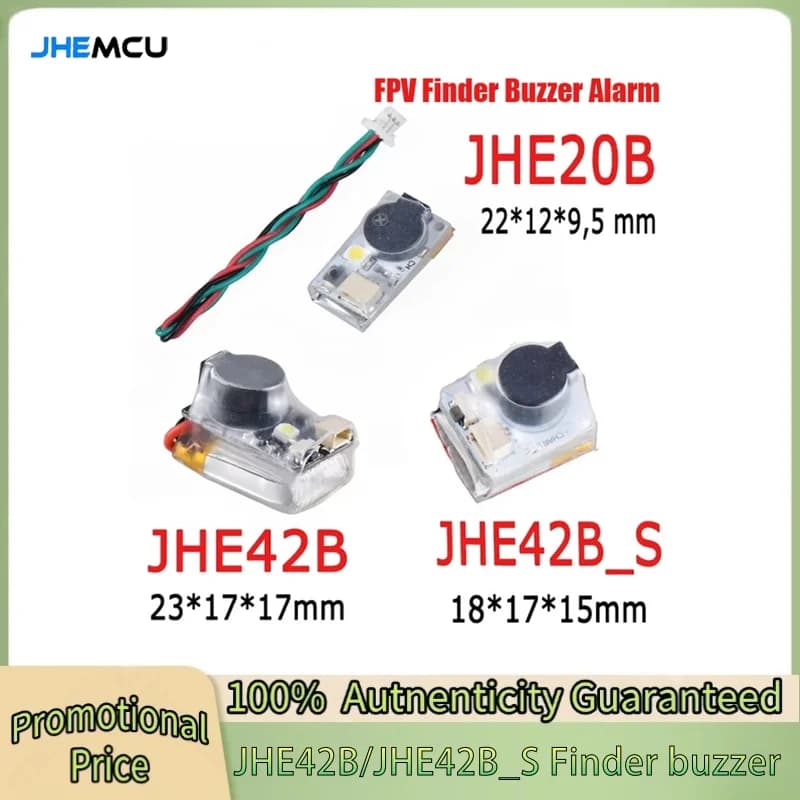 JHEMCU JHE42B/ JHE42B_S Finder 5V Localizzatore cicalino forte Allarme cicalino LED Super 110dB W per drone FPV