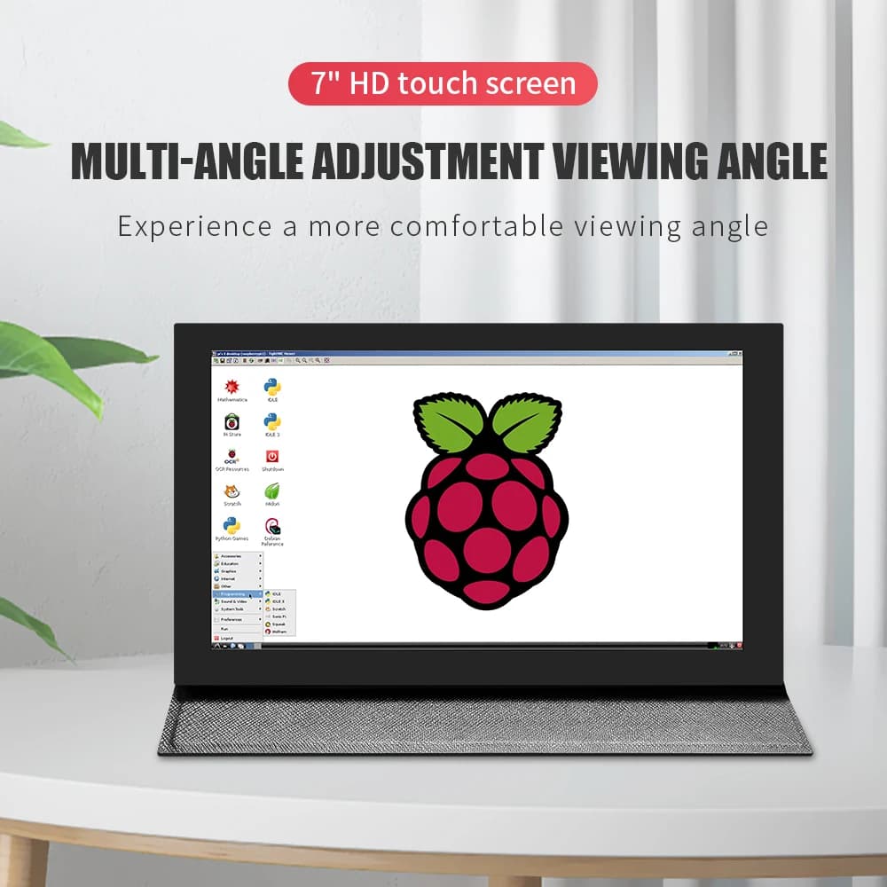 Mini 7-inch HDMI-Monitor game display for raspberry pi for Touch Screen type c 3b rpi4 with shell can contain Protable Monitor