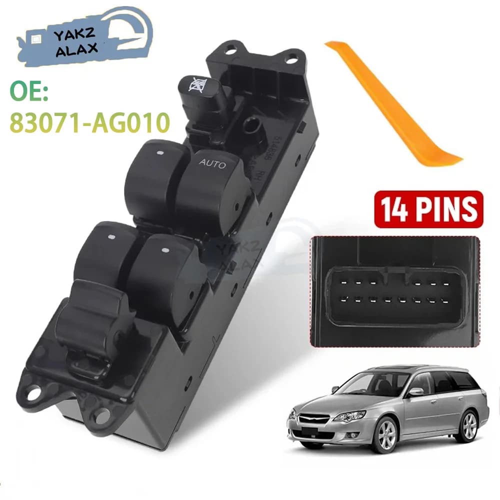 83071-AG010 Interruttore di comando alzacristallo anteriore destro per Subaru Liberty Outback 2004 2005 2006 2007 2008 Controller sollevatore di vetro