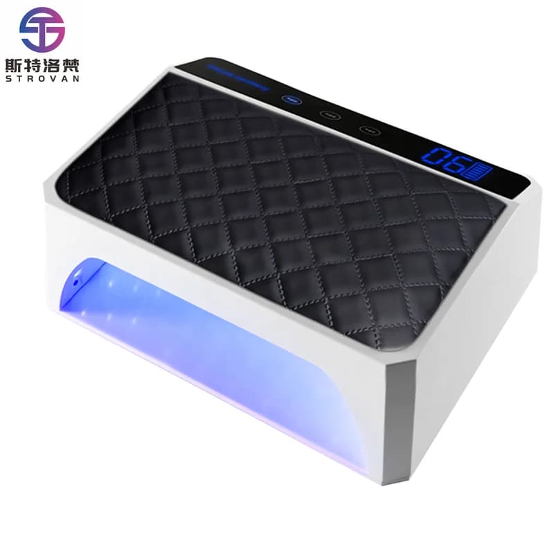 STLF LZS Super Large 178W UV LED Nail Dryer Machine Cordless Rechargeable Battery Powered PU Hand Rest Pillow High Quality LED N