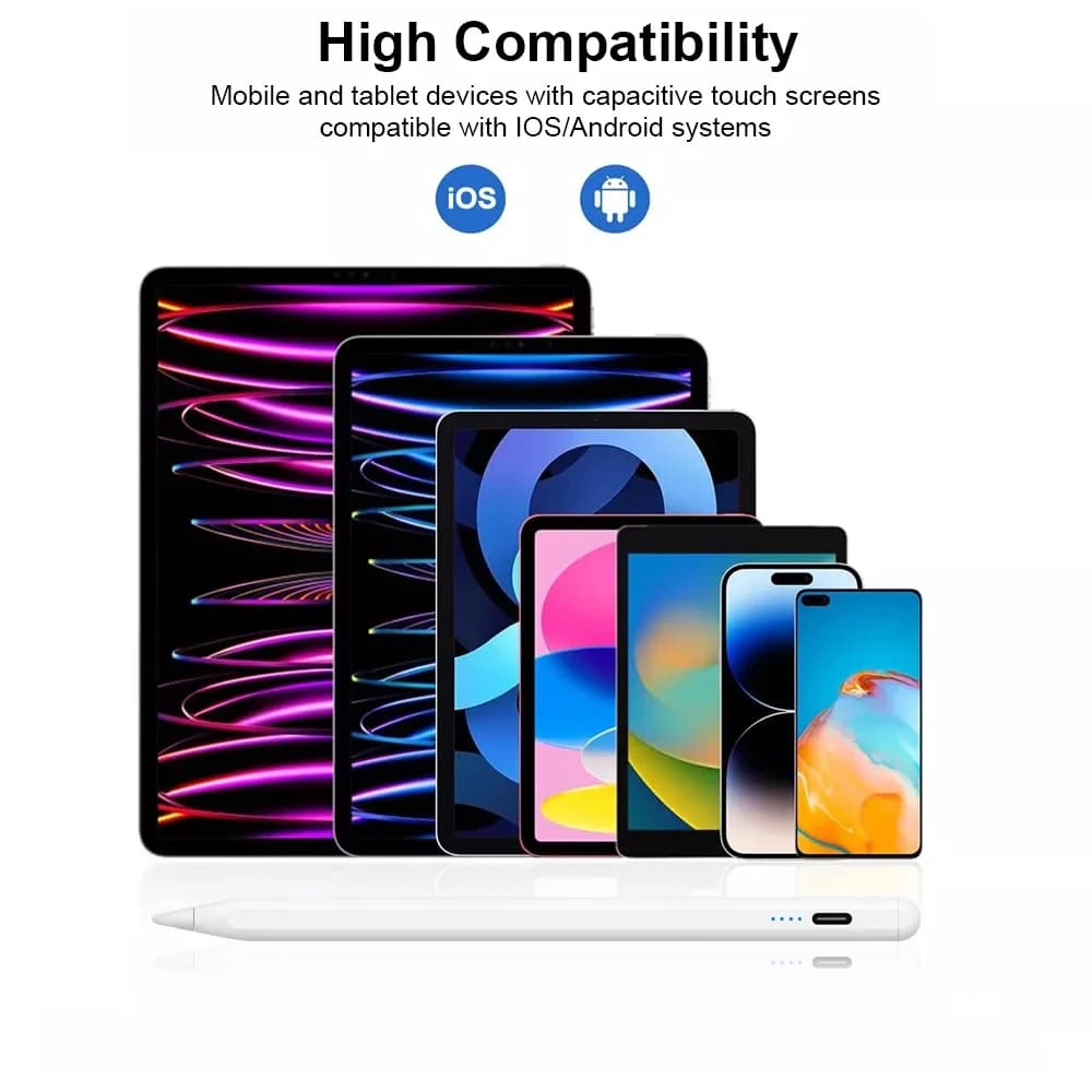 Penne Stylus Ricaricabili con Funzione Inclinazione per Samsung Galaxy Tab A9 A9+ S9FE S9+S8+S7+S7FE S6lite A7 A8 A7lite e Xiaomi Android