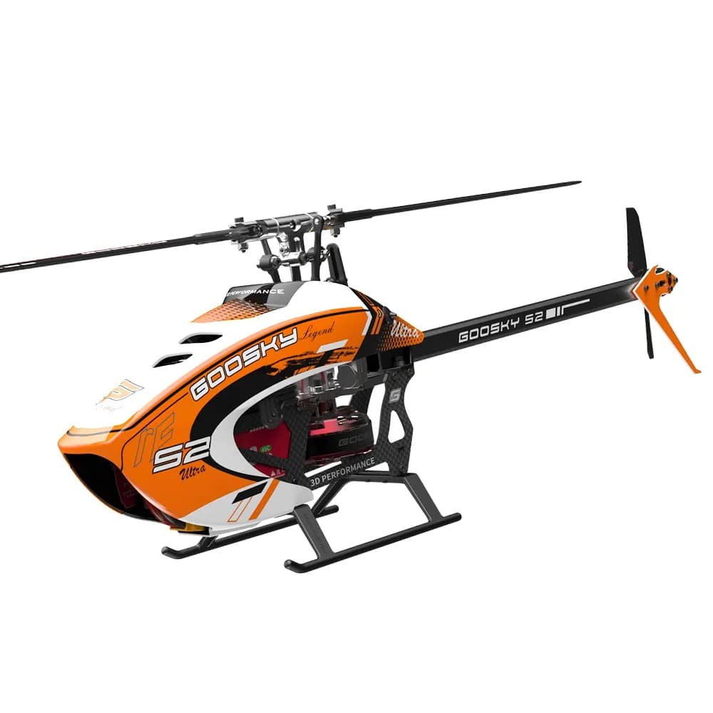 Kit Elicottero GOOSKY S2 Ultra con Sistema S-Fhss Integrato, Doppio Motore Brushless ad Alte Prestazioni, Elicottero Telecomandato per Acrobazie 3D, Regalo Giocattolo
